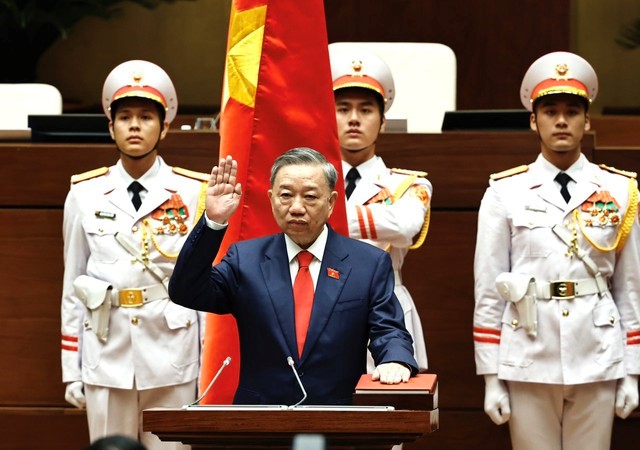 Lãnh đạo các nước chúc mừng Chủ tịch nước Tô Lâm và Chủ tịch Quốc hội Trần Thanh Mẫn