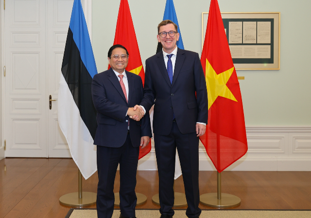 Thủ tướng Phạm Minh Chính hội đàm với Thủ tướng Estonia