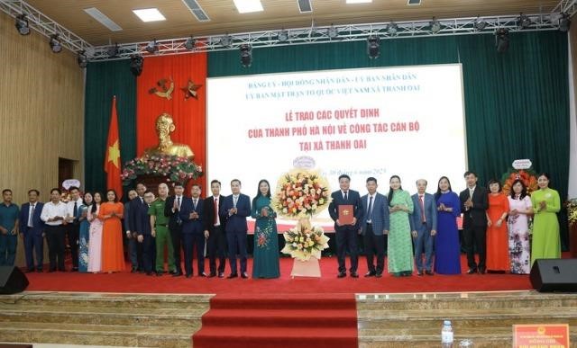 Xã Thanh Oai kiện toàn các chức danh lãnh đạo