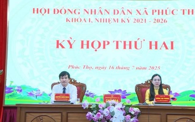 HĐND xã Phúc Thọ tổ chức kỳ họp thứ Hai: Thúc đẩy hoàn thiện mô hình chính quyền địa phương hai cấp