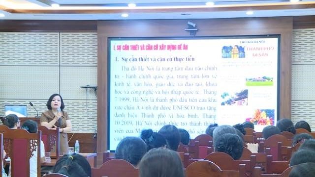 Hội LHPN xã Phúc Thọ tổ chức hội nghị tuyên truyền “Bình dân học vụ số” và định hướng phát triển Thủ đô