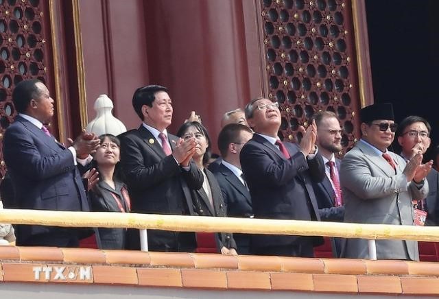Chủ tịch nước Lương Cường dự Lễ kỷ niệm 80 năm Chiến thắng phát xít tại Trung Quốc