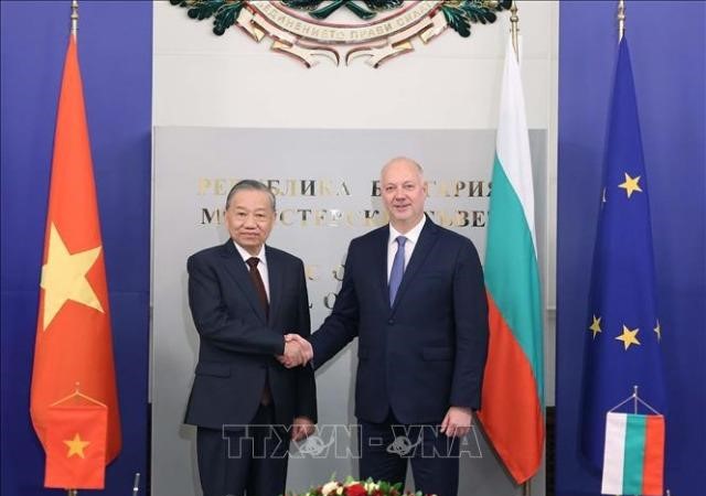 Tổng Bí thư Tô Lâm hội kiến Thủ tướng Bulgaria Rosen Zhelyazkov