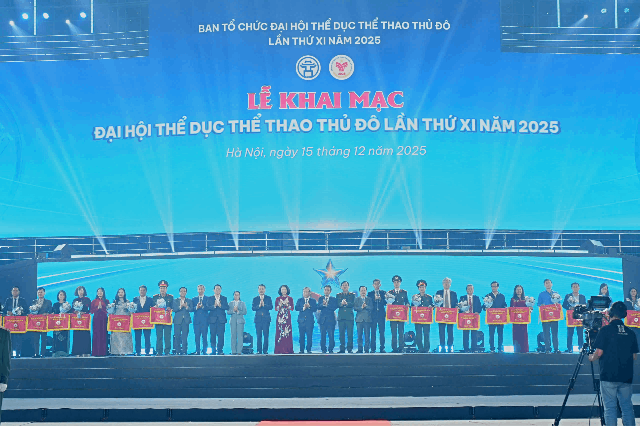 Hà Nội khai mạc Đại hội Thể dục Thể thao lần thứ XI, thắp sáng khát vọng vươn cao