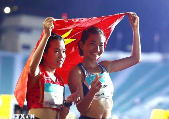 Đoàn thể thao Việt Nam hiện đang xếp thứ 3 bảng tổng sắp huy chương SEA Games 33 