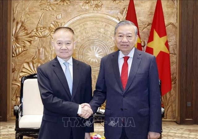 Tổng Bí thư Tô Lâm tiếp Đặc phái viên của Tổng Bí thư, Chủ tịch nước Trung Quốc Tập Cận Bình