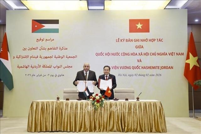 Chủ tịch Quốc hội Trần Thanh Mẫn hội đàm với Chủ tịch Hạ viện Vương quốc Jordan