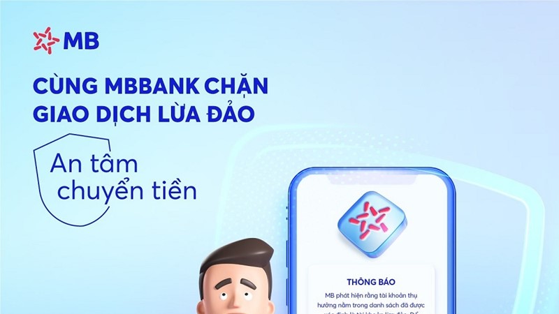 MB thêm tính năng nhận diện tài khoản lừa đảo khi chuyển tiền