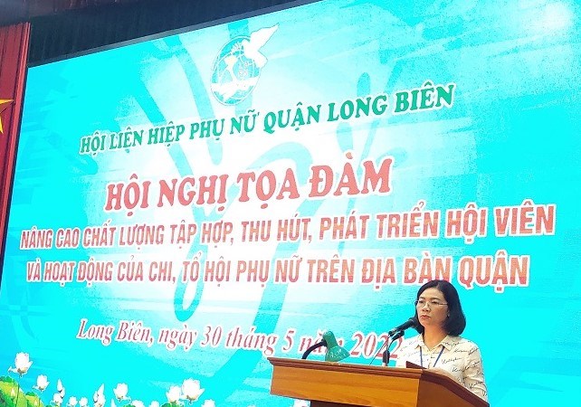 Hội LHPN quận Long Biên: Nhân rộng mô hình tập hợp thu hút hội viên tham gia tổ chức Hội
