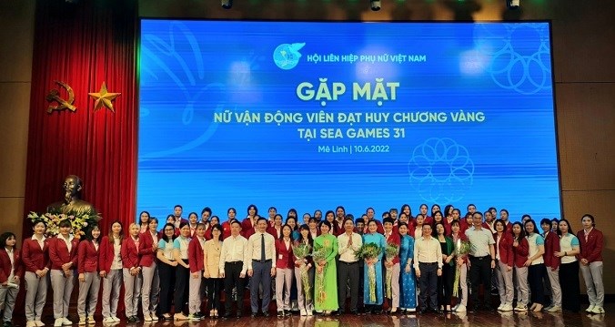 Hội LHPN Việt Nam: Gặp mặt 58 nữ vận động viên đạt Huy chương Vàng tại Sea Games 31