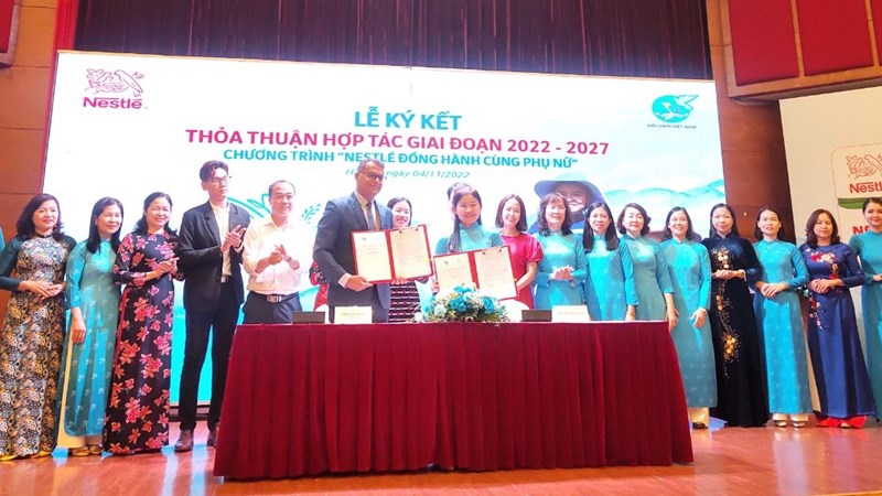 Nestlé Việt Nam tiếp tục đồng hành cùng Hội LHPN VIệt Nam nâng cao quyền năng cho phụ nữ