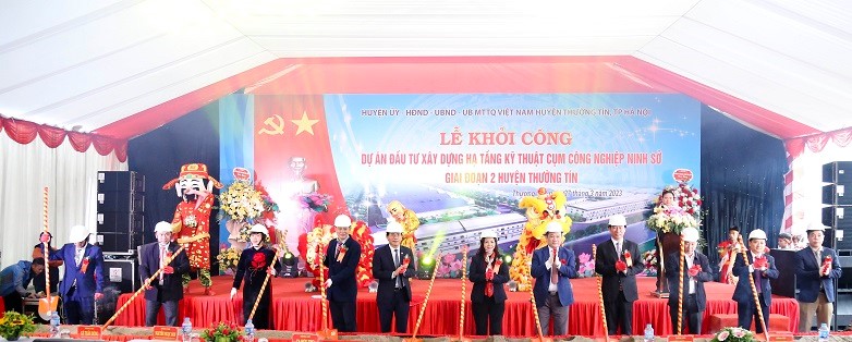 Huyện Thường Tín: Khởi công xây dựng Cụm công nghiệp Ninh Sở giai đoạn 2
