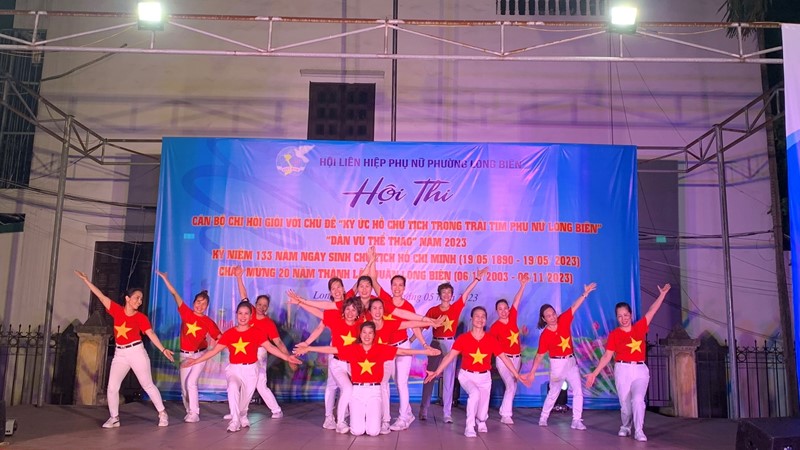 Sôi nổi hội thi cán bộ Chi hội giỏi  và ” Dân vũ thể thao” năm 2023