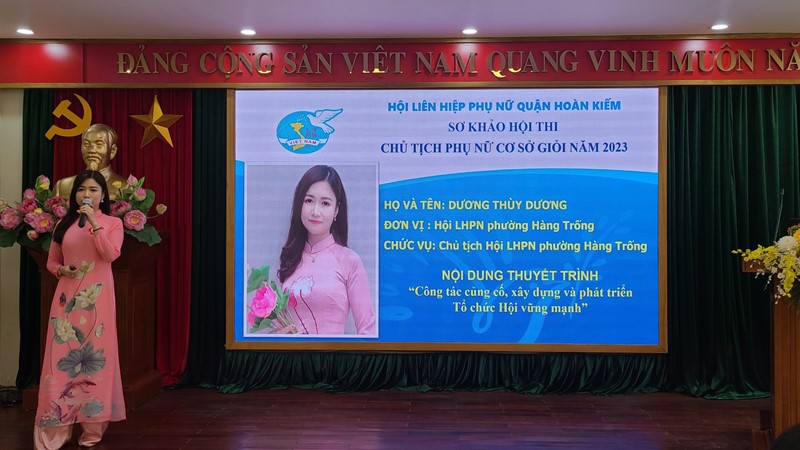 Quận Hoàn Kiếm: Cán bộ Hội tự tin tham dự Sơ khảo hội thi  “Chủ tịch phụ nữ cơ sở giỏi” năm 2023
