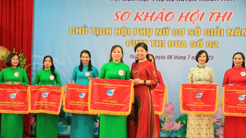 6 Chủ tịch Hội Phụ nữ xuất sắc lọt vòng chung khảo hội thi “Chủ tịch Hội Phụ nữ cơ sở giỏi huyện Thạch Thất” năm 2023