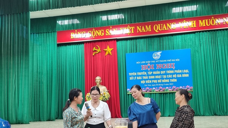 Tuyên truyền phân loại xử lý rác thải sinh hoạt tại hộ gia đình