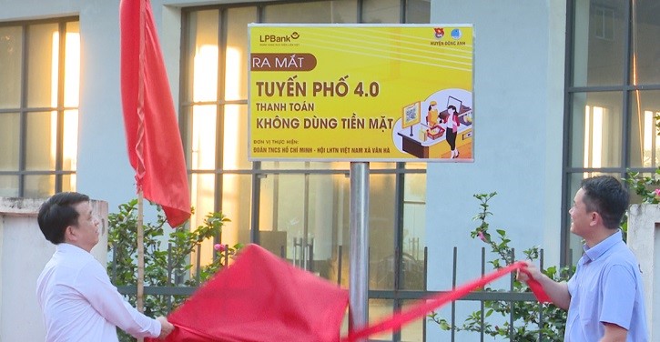  Ra mắt tuyến phố 4.0 “Thanh toán không dùng tiền mặt” tại xã Cổ Loa và Vân Hà