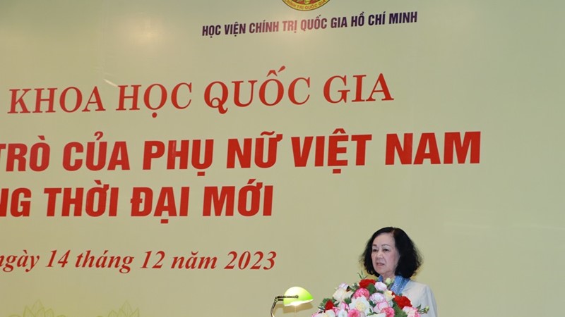 Xây dựng người phụ nữ Việt Nam thời đại mới đáp ứng yêu cầu phát triển bền vững và hội nhập quốc tế