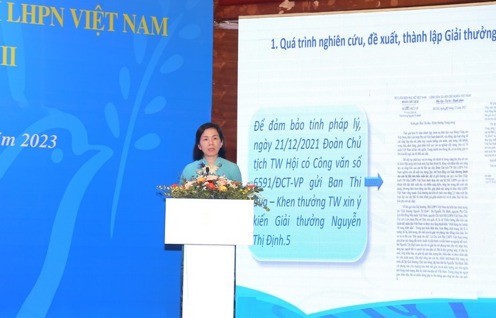 Công bố Giải thưởng Nguyễn Thị Định