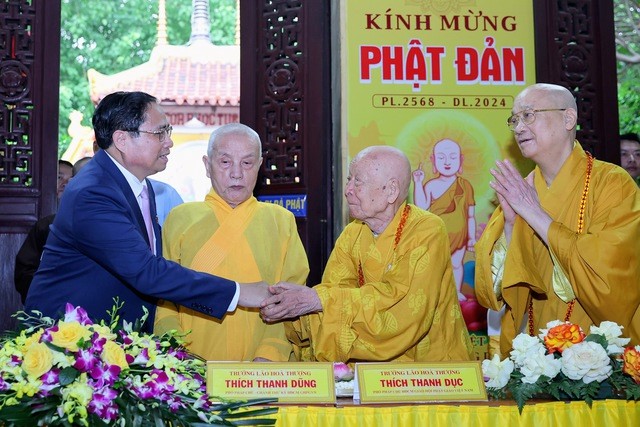 Thủ tướng Phạm Minh Chính chúc mừng Đại lễ Phật đản 2024