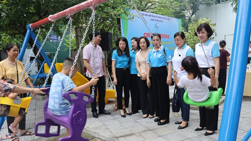 Cụm thi đua số 2: Khánh thành và bàn giao sân chơi cộng đồng tại quận Hà Đông