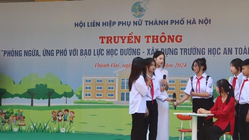 Hội LHPN Hà Nội: Truyền thông phòng ngừa, ứng phó với bạo lực học đường tại huyện Thanh Oai