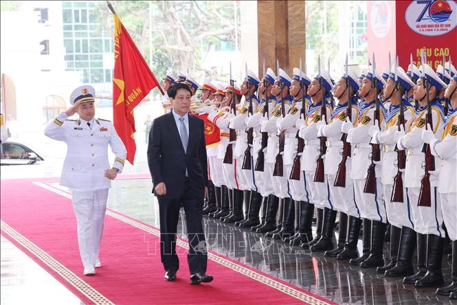 Chủ tịch nước dự Lễ kỷ niệm 70 năm Ngày thành lập Hải quân nhân dân Việt Nam