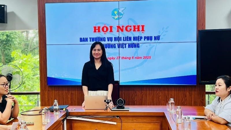 Hội LHPN phường Việt Hưng tổ chức họp vận hành bộ máy mới