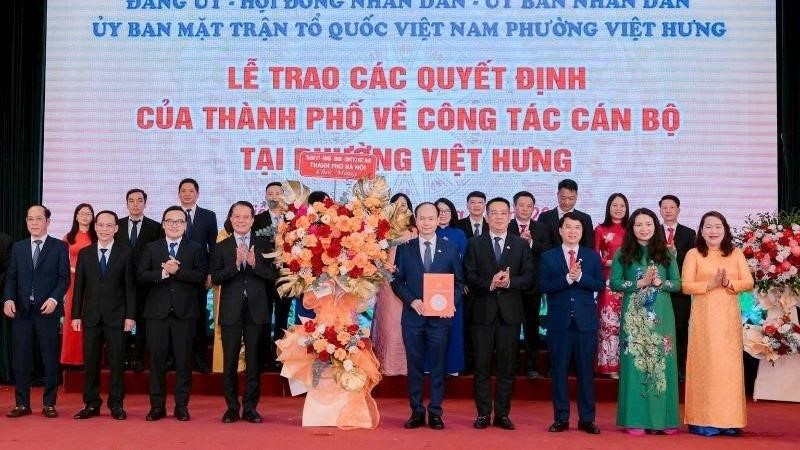 Đồng chí Đường Hoài Nam giữ chức Bí thư Đảng uỷ phường Việt Hưng, TP Hà Nội