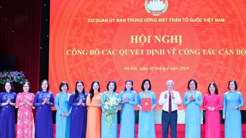 Thành lập Ban Công tác phụ nữ thuộc Cơ quan Ủy ban Trung ương Mặt trận Tổ quốc Việt Nam