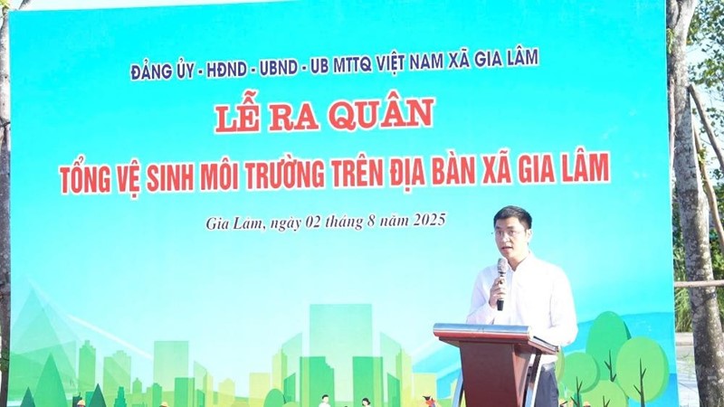 Chung sức, đồng lòng xây dựng xã Gia Lâm xanh, sạch, đẹp, bền vững