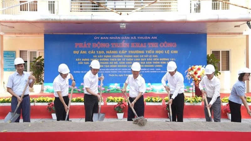 Xã Thuận An: Khởi công 5 dự án,công trình chào mừng Đại hội đảng bộ lần thứ I
