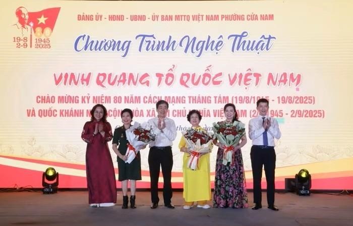 Phường Cửa Nam: Tổ chức chương trình nghệ thuật “Vinh quang Tổ quốc Việt Nam”  chào mừng Quốc khánh 2/9