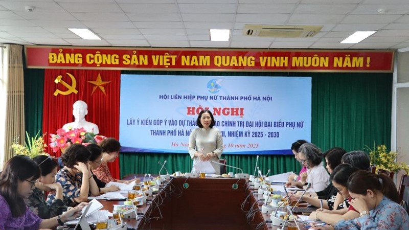 Góp ý Dự thảo lần 3 Báo cáo chính trị trình Đại hội Đại biểu Phụ nữ thành phố Hà Nội, nhiệm kỳ 2025-2030
