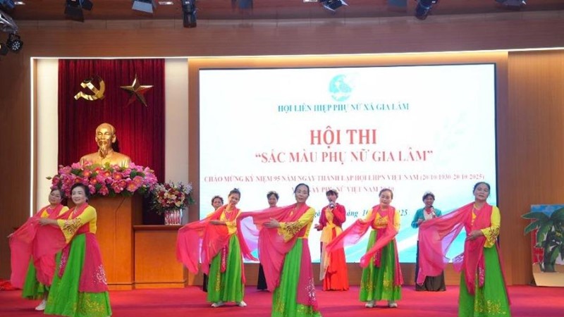 Hội thi “Sắc màu phụ nữ Gia Lâm” tôn vinh, biểu dương tài năng của chị em phụ nữ 