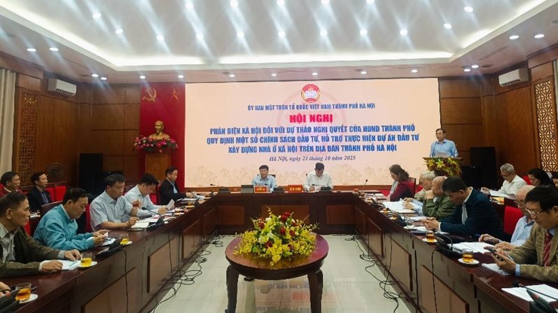 UB MTTQ TP Hà Nội: Phản biện xã hội đối với Dự thảo Nghị quyết của HĐND thành phố về nhà ở xã hội