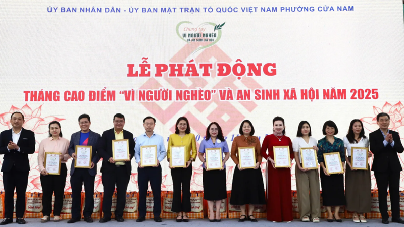 Phường Cửa Nam: Phát động Tháng cao điểm “Vì người nghèo” và an sinh xã hội năm 2025