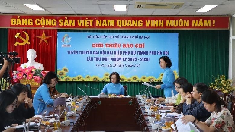 Đại hội đại biểu phụ nữ thành phố Hà Nội lần thứ XVII được chọn làm điểm đối với các tỉnh, thành phố không sáp nhập