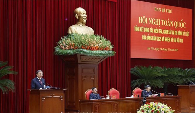 Tổng Bí thư Tô Lâm: Không để có 'khoảng trống', 'vùng tối' mà công tác kiểm tra, giám sát của Đảng không vươn tới được