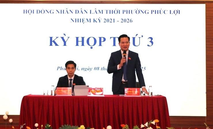 Kỳ họp thứ ba Hội đồng nhân dân phường Phúc Lợi thông qua 7 nghị quyết quan trọng năm 2026