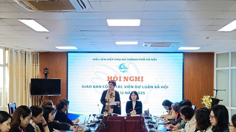Hội LHPN Hà Nội tổ chức hội nghị giao ban cộng tác viên dư luận xã hội tháng 12