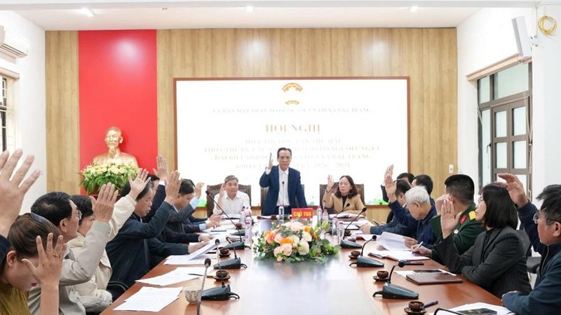 Xã Bát Tràng biểu quyết thống nhất danh sách sơ bộ gồm 44 người được giới thiệu ứng cử đại biểu HĐND