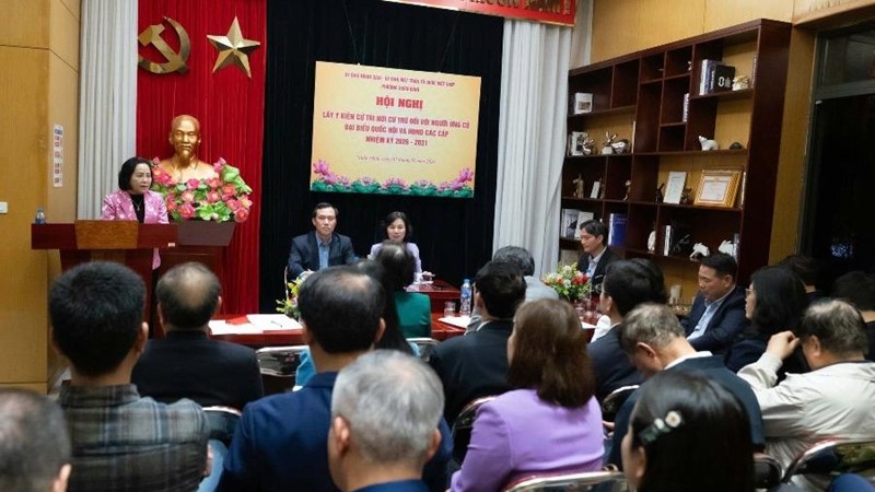 Cử tri nơi cư trú nhất trí giới thiệu bà Nguyễn Thị Thanh, bà Trần Lan Phương ứng cử đại biểu Quốc hội khóa XVI