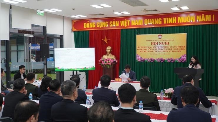 Ủy ban MTTQ Việt Nam phường Phúc Lợi tổ chức thành công các hội nghị lấy ý kiến nhận xét của cử tri nơi cư trú