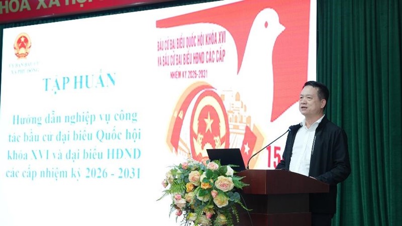 Xã Phù Đổng hướng dẫn nghiệp vụ công tác bầu cử đại biểu Quốc hội khóa XVI và đại biểu HĐND các cấp, nhiệm kỳ 2026-2031