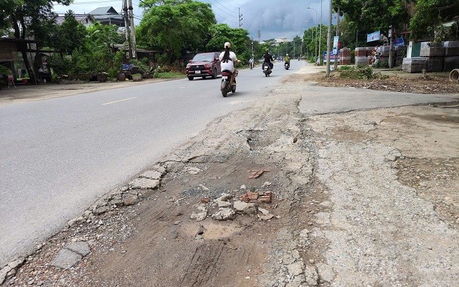 Quốc lộ 21A, tỉnh lộ 418 xuống cấp gây mất an toàn giao thông