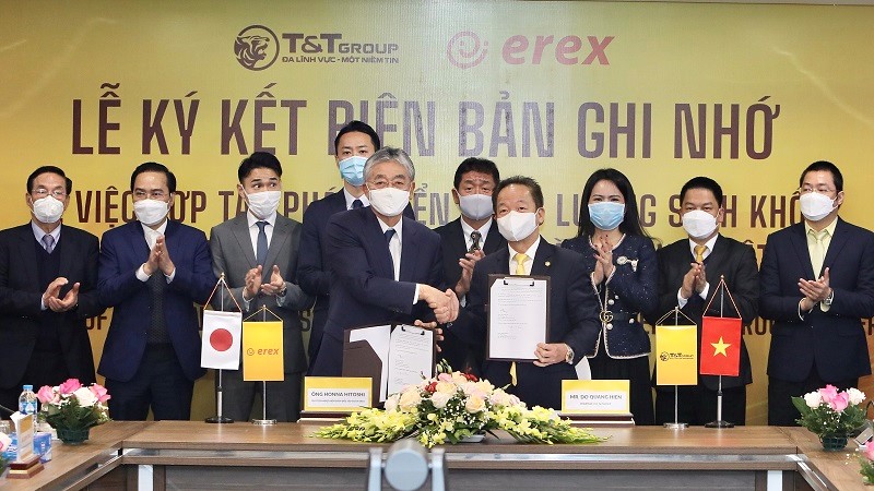 T&T Group và Tập đoàn EREX (Nhật Bản) hợp tác phát triển năng lượng sinh khối tại Việt Nam