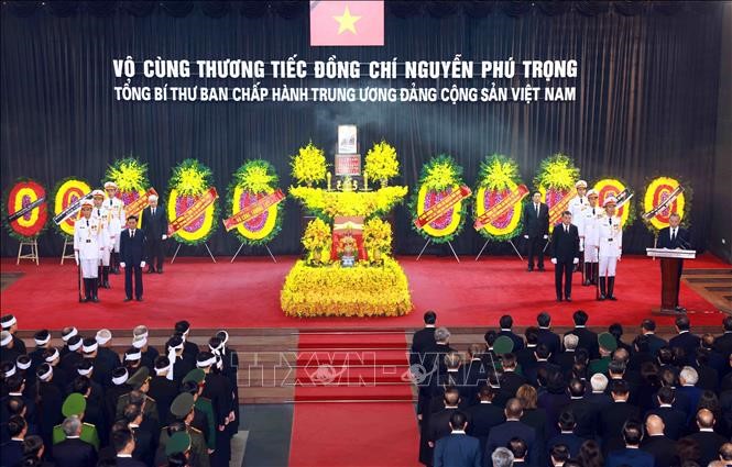 Cử hành trọng thể Lễ truy điệu và an táng Tổng Bí thư Nguyễn Phú Trọng