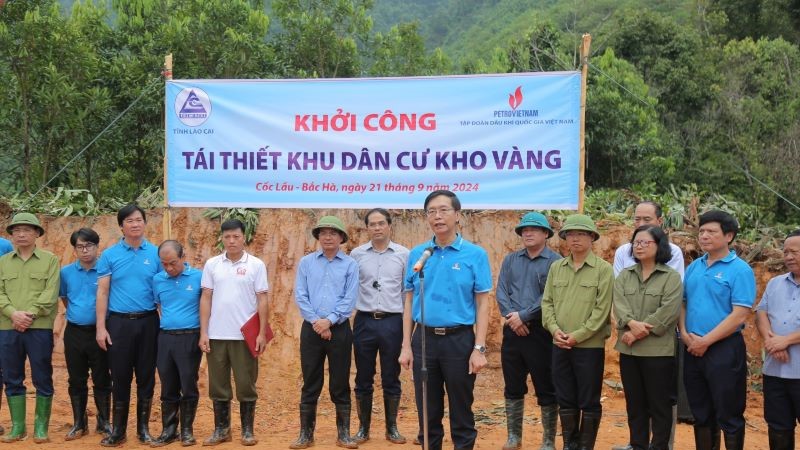 Petrovietnam khởi công tái thiết toàn bộ khu dân cư thôn Kho Vàng