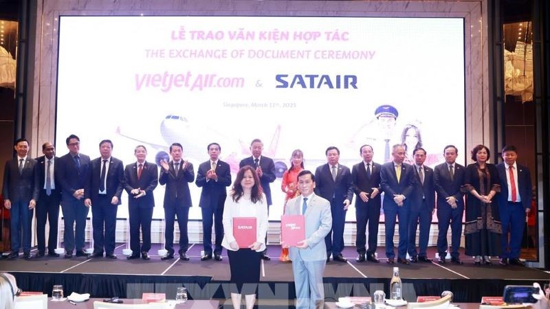 Tổng Bí thư Tô Lâm chứng kiến VietJet Air công bố đường bay thẳng Singapore – Phú Quốc